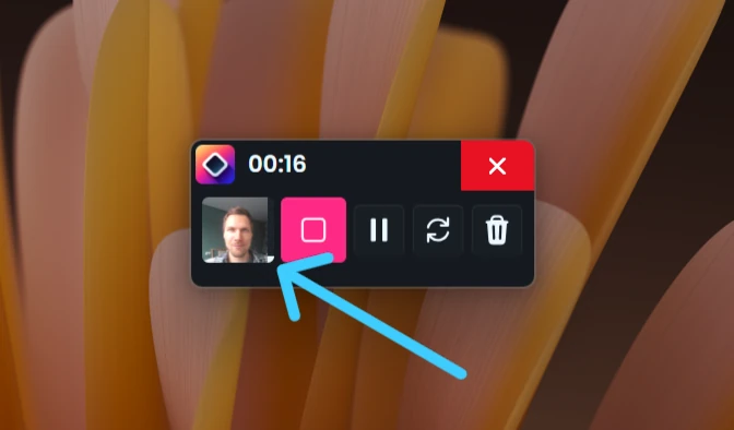 Microphone volume indicator while recording