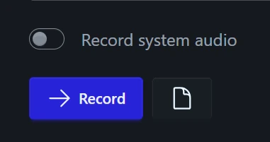System audio toggle