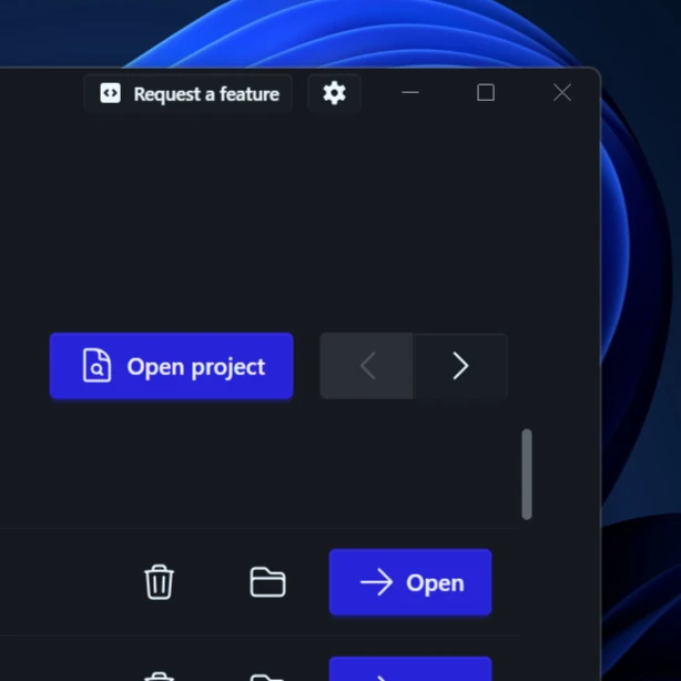 Screenshot of Shareable projects